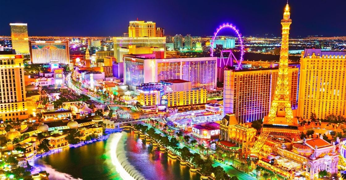 The Las Vegas Strip at night