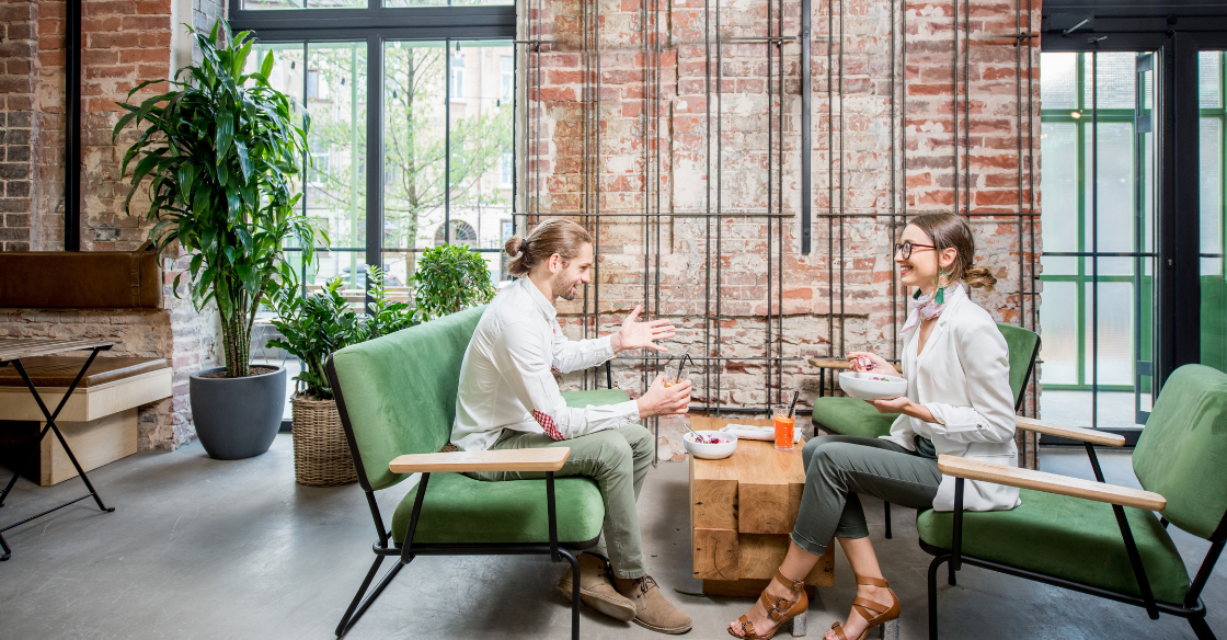 Office with plants