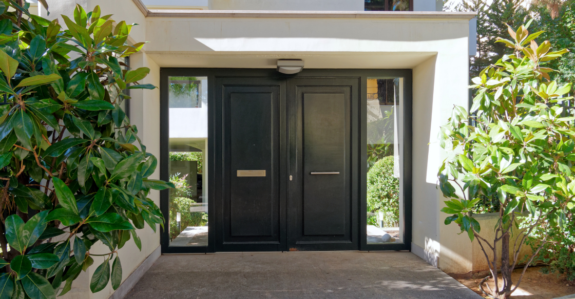 Steel front door